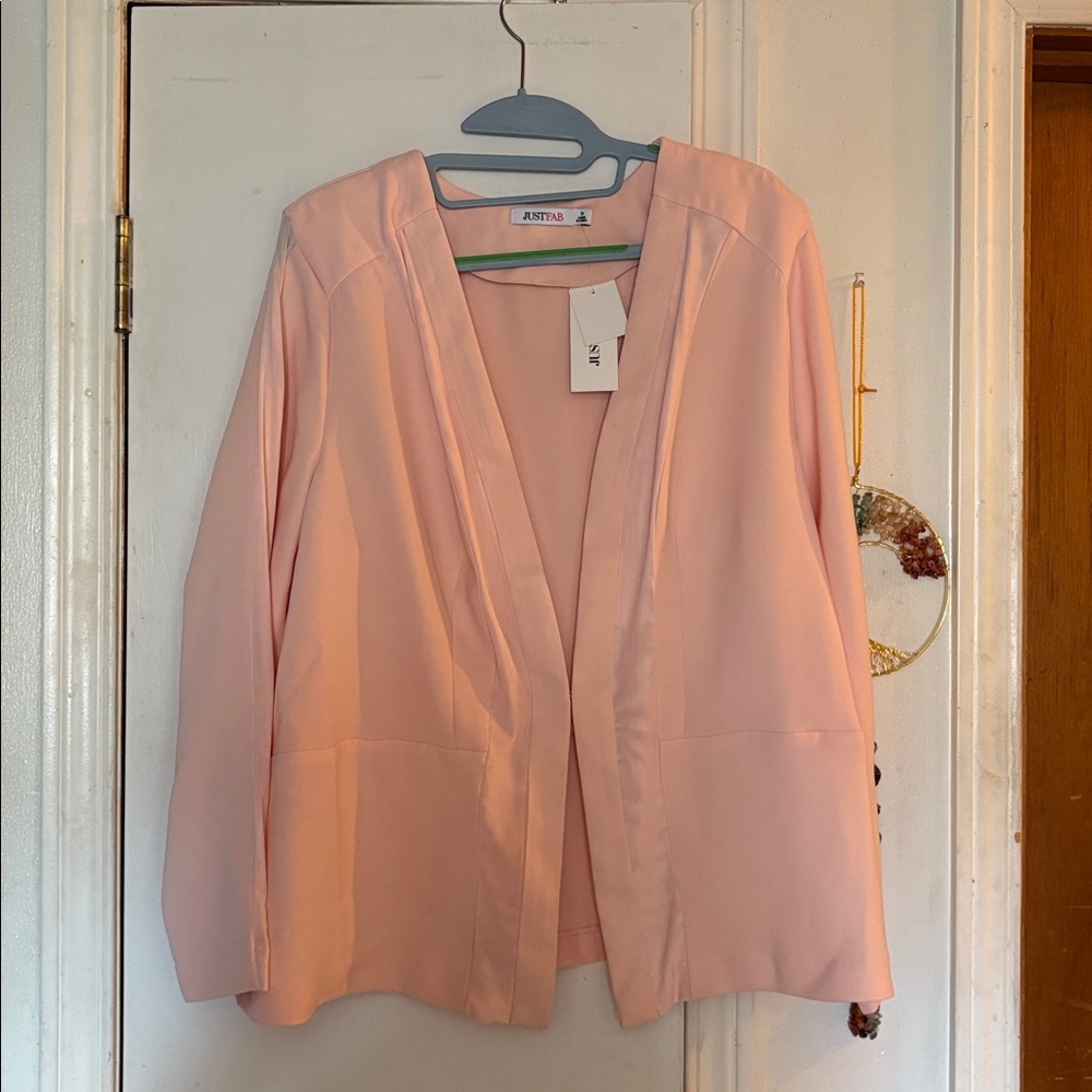 JustFab Blush Pink Blazer